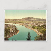 Lintz (d.w.z. Linz), algemeen uitzicht, Oberösterr Briefkaart (Voorkant)