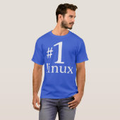 Linu het omvergooien t-shirt Penguin Tu Aantal één (Voorkant volledig)