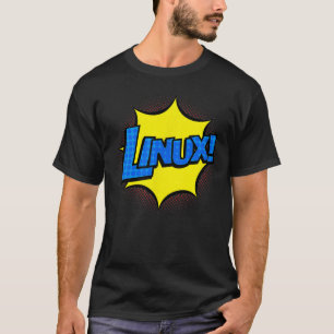 Linu IT Systems Engineer Nerd Geek Retro Comic T-shirt