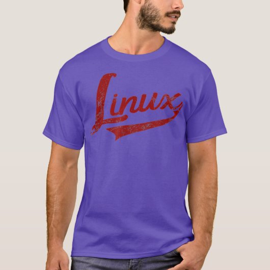 Linu IT Systems Engineer Nerd Geek Retro T-shirt (Voorkant)