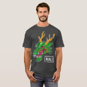 Linu Kali Hacking for Network Hacker en Ubuntu T-shirt (Voorkant volledig)