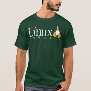 Linu Os Aangedreven door Linu Penguin T-shirt