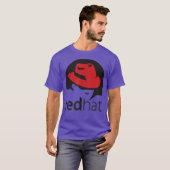Linu redhat lover t-shirt Penguin Tu Open Source O (Voorkant volledig)