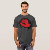 Linu redhat lover t-shirt Penguin Tu Open Source O (Voorkant volledig)