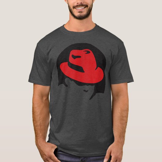 Linu redhat lover t-shirt Penguin Tu Open Source O (Voorkant)