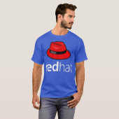 Linu redhat lover t-shirt Penguin Tu Open Source O (Voorkant volledig)