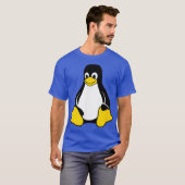 Linu Tu Penguin Open Source Nerd Geek T-shirt (Voorkant volledig)