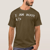 Linu Uni Terminal I Root Nerd Geek Sysadmin T-shirt (Voorkant)
