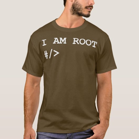 Linu Uni Terminal I Root Nerd Geek Sysadmin T-shirt (Voorkant)