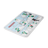 Linus bouwt een sneeuwpop badmat (Gekanteld)