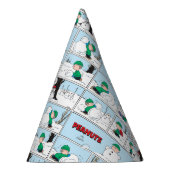 Linus bouwt een sneeuwpop feesthoedjes (Rechts)