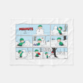 Linus bouwt een sneeuwpop fleece deken (Voorkant (Horizontaal))