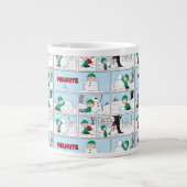 Linus bouwt een sneeuwpop grote koffiekop (Voorkant)