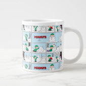 Linus bouwt een sneeuwpop grote koffiekop (Rechts)