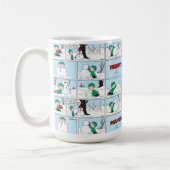 Linus bouwt een sneeuwpop koffiemok (Links)