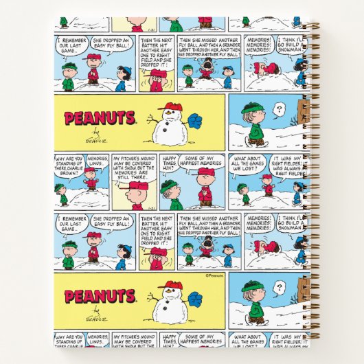 Linus bouwt een sneeuwpop notitieboek (Achterkant)