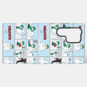 Linus bouwt een sneeuwpop samsung galaxy hoesje (Achterkant horizontaal)