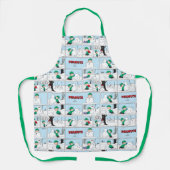 Linus bouwt een sneeuwpop schort (Voorkant)