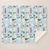 Linus bouwt een sneeuwpop sherpa deken (Voorkant (horizontaal))