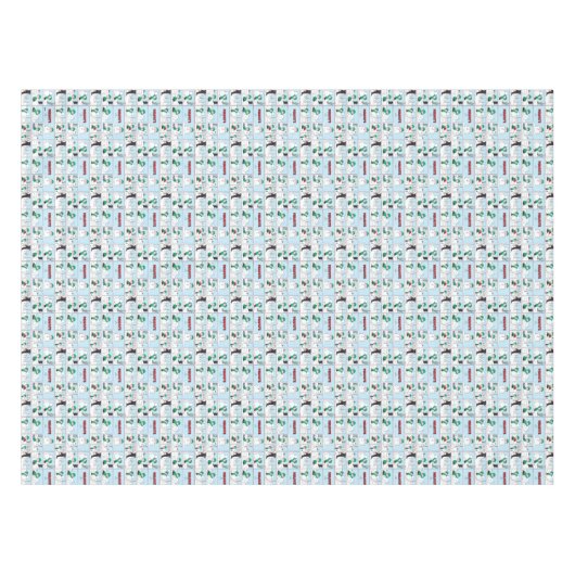 Linus bouwt een sneeuwpop tafelkleed (Voorkant (Horizontaal))