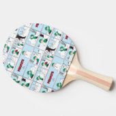 Linus bouwt een sneeuwpop tafeltennisbatje (Zijkant)