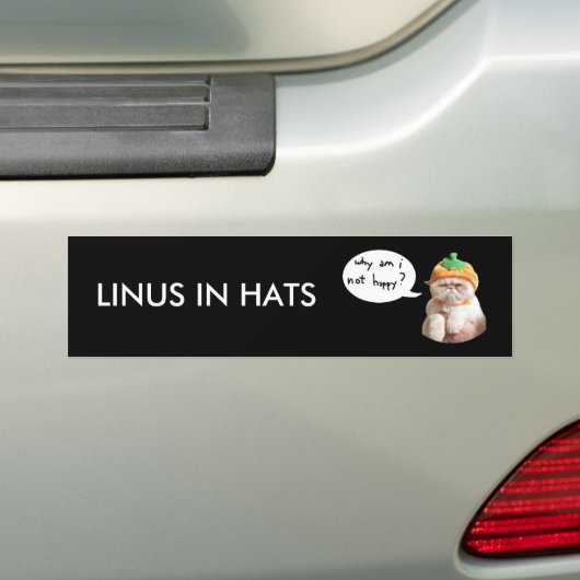 Linus in Petten Bumpersticker (Op auto)