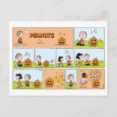 Linus & Lucy | Zingende Jack-O-Lantern Briefkaart (Voorkant)