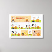 Linus & Lucy | Zingende Jack-O-Lantern Canvas Afdruk (Voorkant)