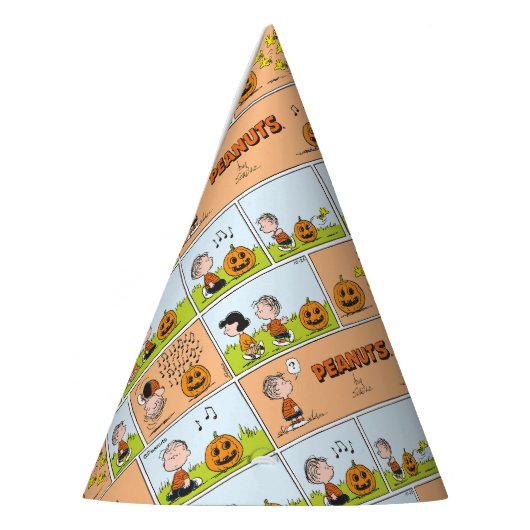 Linus & Lucy | Zingende Jack-O-Lantern Feesthoedjes (Links)