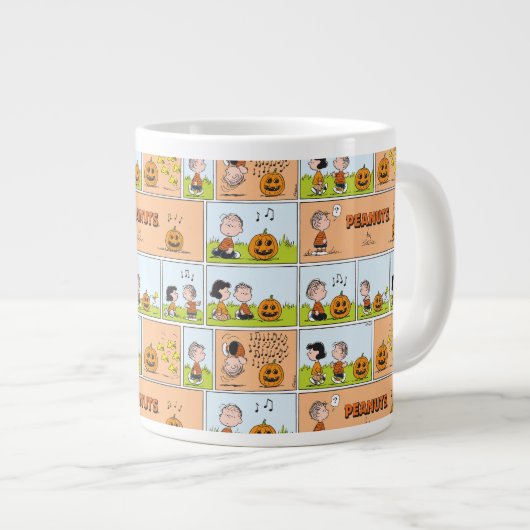 Linus & Lucy | Zingende Jack-O-Lantern Grote Koffiekop (Voorkant rechts)