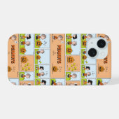 Linus & Lucy | Zingende Jack-O-Lantern iPhone 15 Case (Achterkant horizontaal)