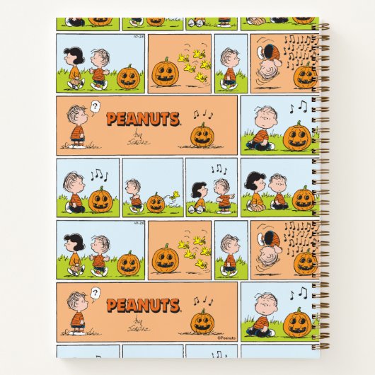 Linus & Lucy | Zingende Jack-O-Lantern Notitieboek (Achterkant)