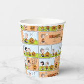 Linus & Lucy | Zingende Jack-O-Lantern Papieren Bekers (Achterkant)