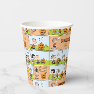 Linus & Lucy   Zingende Jack-O-Lantern Papieren Bekers