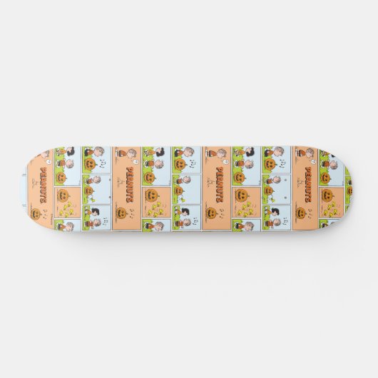 Linus & Lucy | Zingende Jack-O-Lantern Persoonlijk Skateboard (Horizontaal)