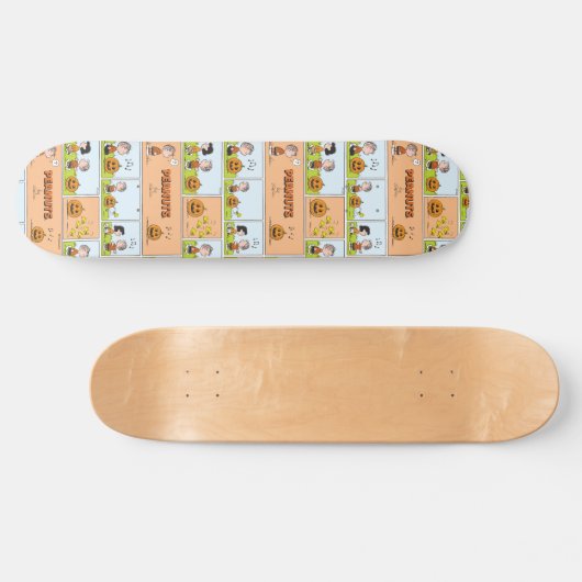 Linus & Lucy | Zingende Jack-O-Lantern Persoonlijk Skateboard (Horizontaal)