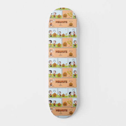 Linus & Lucy | Zingende Jack-O-Lantern Persoonlijk Skateboard (Voorkant)