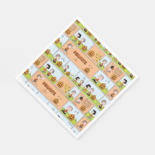 Linus & Lucy | Zingende Jack-O-Lantern Servet (Hoek)