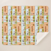 Linus & Lucy | Zingende Jack-O-Lantern Sherpa Deken (Voorkant (horizontaal))