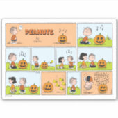 Linus & Lucy | Zingende Jack-O-Lantern Sticker (Voorkant)