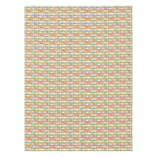 Linus & Lucy | Zingende Jack-O-Lantern Tafelkleed (Voorkant)