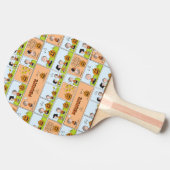 Linus & Lucy | Zingende Jack-O-Lantern Tafeltennisbatje (Zijkant)