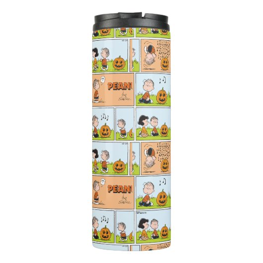 Linus & Lucy | Zingende Jack-O-Lantern Thermosbeker (Achterkant)