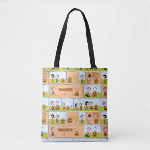 Linus & Lucy Zingende Jack-O-Lantern Tote Bag