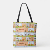 Linus & Lucy | Zingende Jack-O-Lantern Tote Bag (Achterkant)