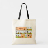 Linus & Lucy | Zingende Jack-O-Lantern Tote Bag (Achterkant)