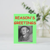 linus pauling briefkaart (Staand voorkant)