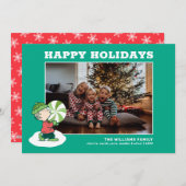 Linus Pepermunt Snoepgoed Feestdagenkaart (Voorkant / Achterkant)