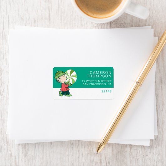 Linus Peppermint-Snoep Etiket (Insitu)