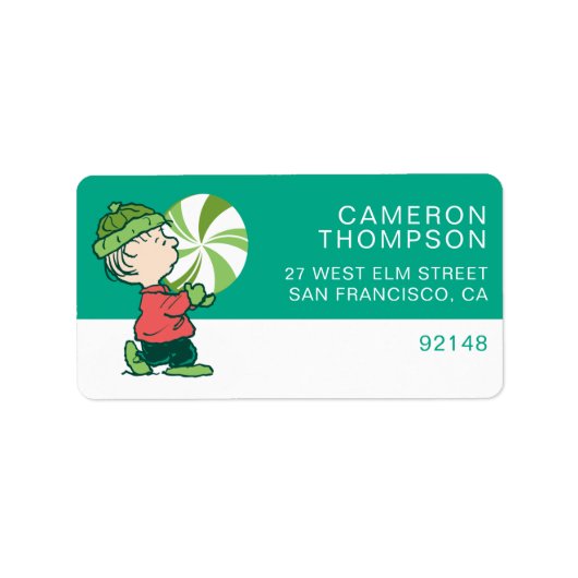 Linus Peppermint-Snoep Etiket (Voorkant)